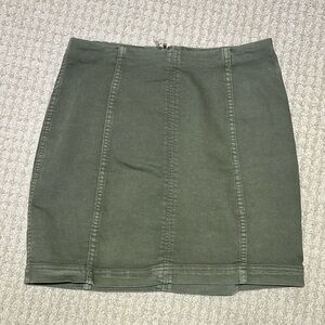 Olive Green Women's Skirt